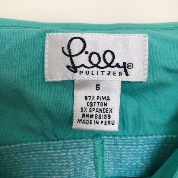 Lilly Pulitzer Cami Tank Top Floral Appliqué Teal Size S - Picture 3 of 4